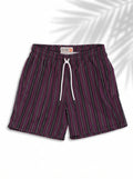 Swimshort – Plum Shadow Stripes