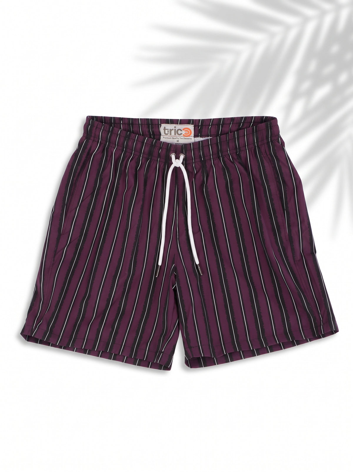 Swimshort – Plum Shadow Stripes