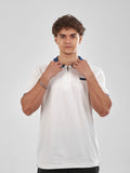 TriC Zip Polo - White