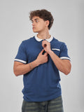 TriC Zip Polo - Blue/Navy