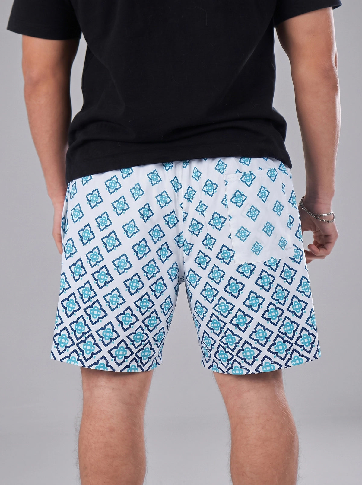 Swimshort – Mediterranean Tile White