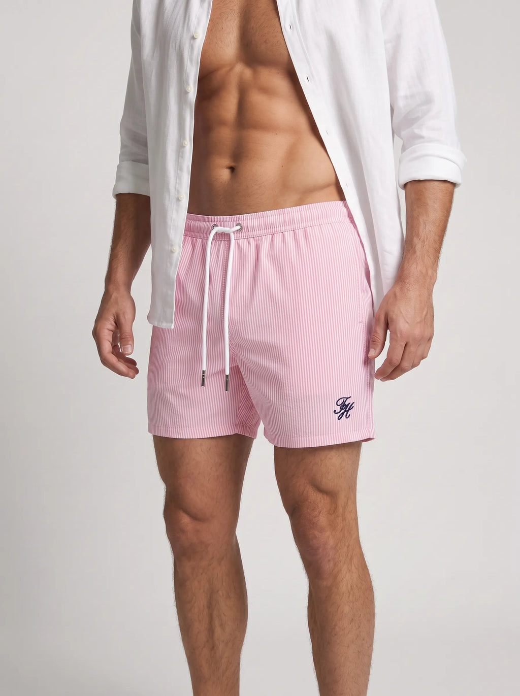 Swimshort – Red Pink Stripes