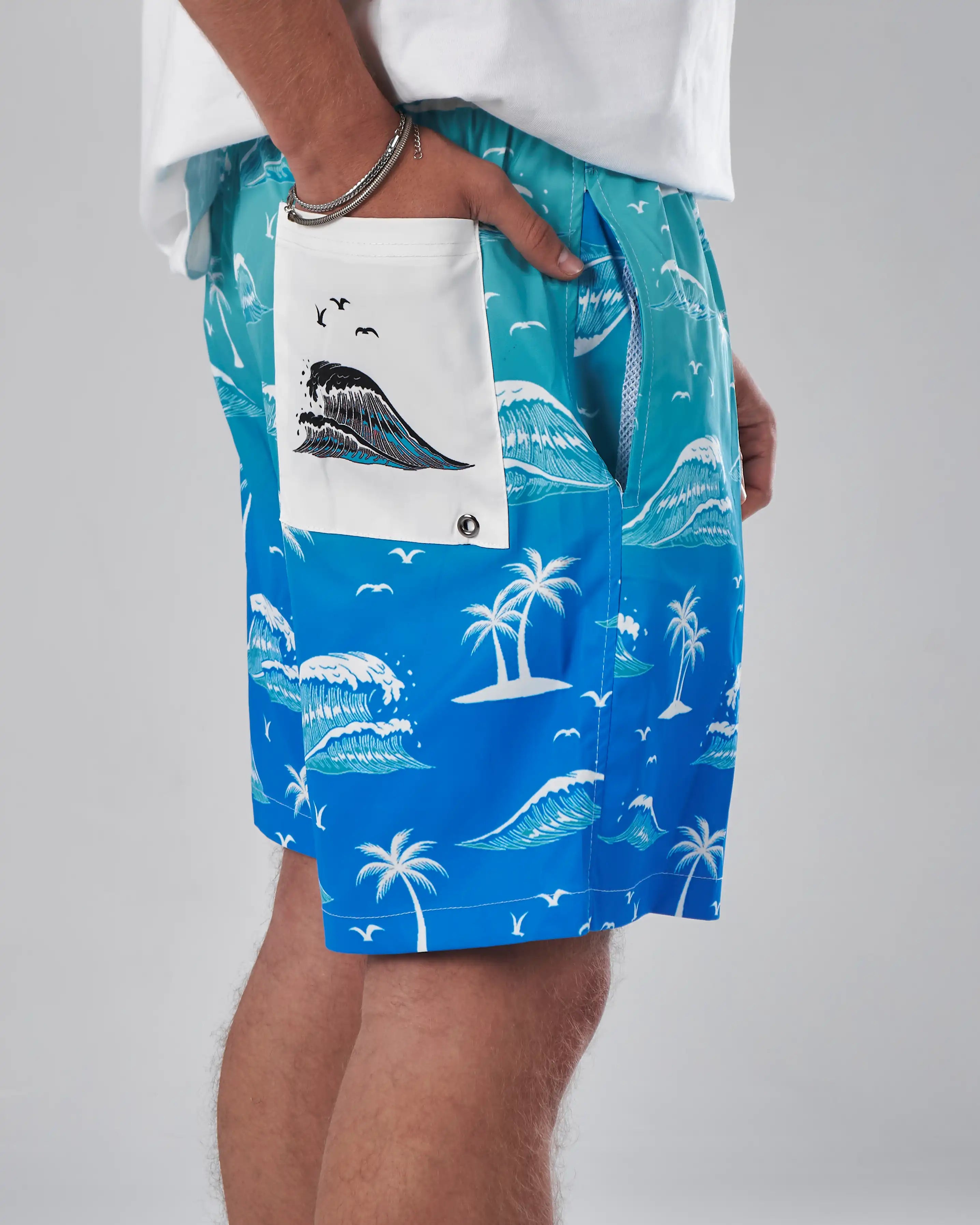 Swimshort – Island Waves Print