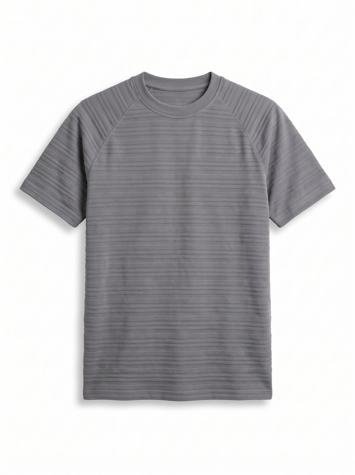TriC Stripe Texture Tee - Grey