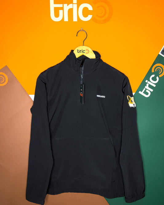 Waterproof Sweater Quarter Zipper - Black