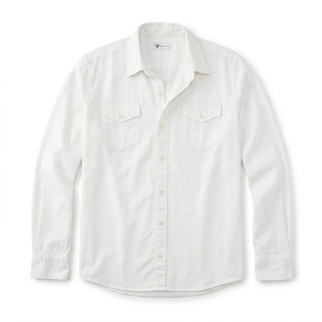 Regular Cotton Shirt - White