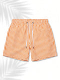 Swimshort – Orange Riviera Stripes