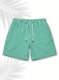 Swimshort – Green Riviera Stripes