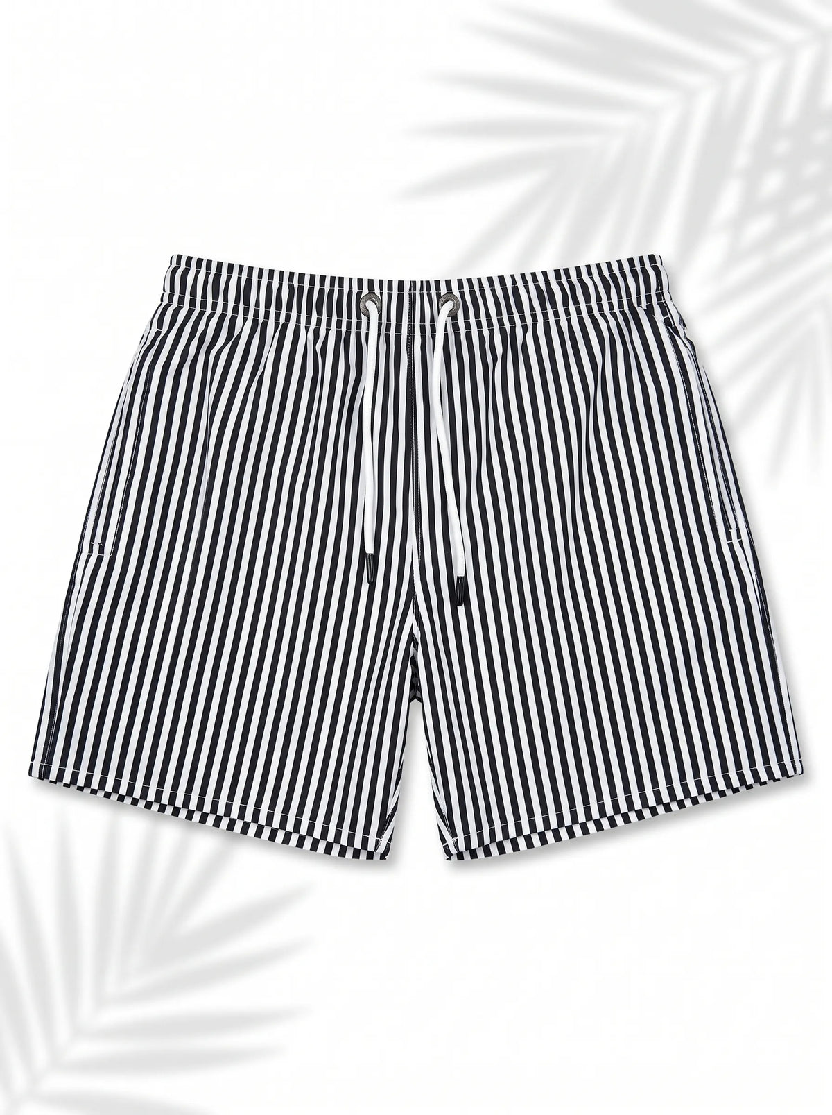 Swimshort – Black & White Reviera Stripes