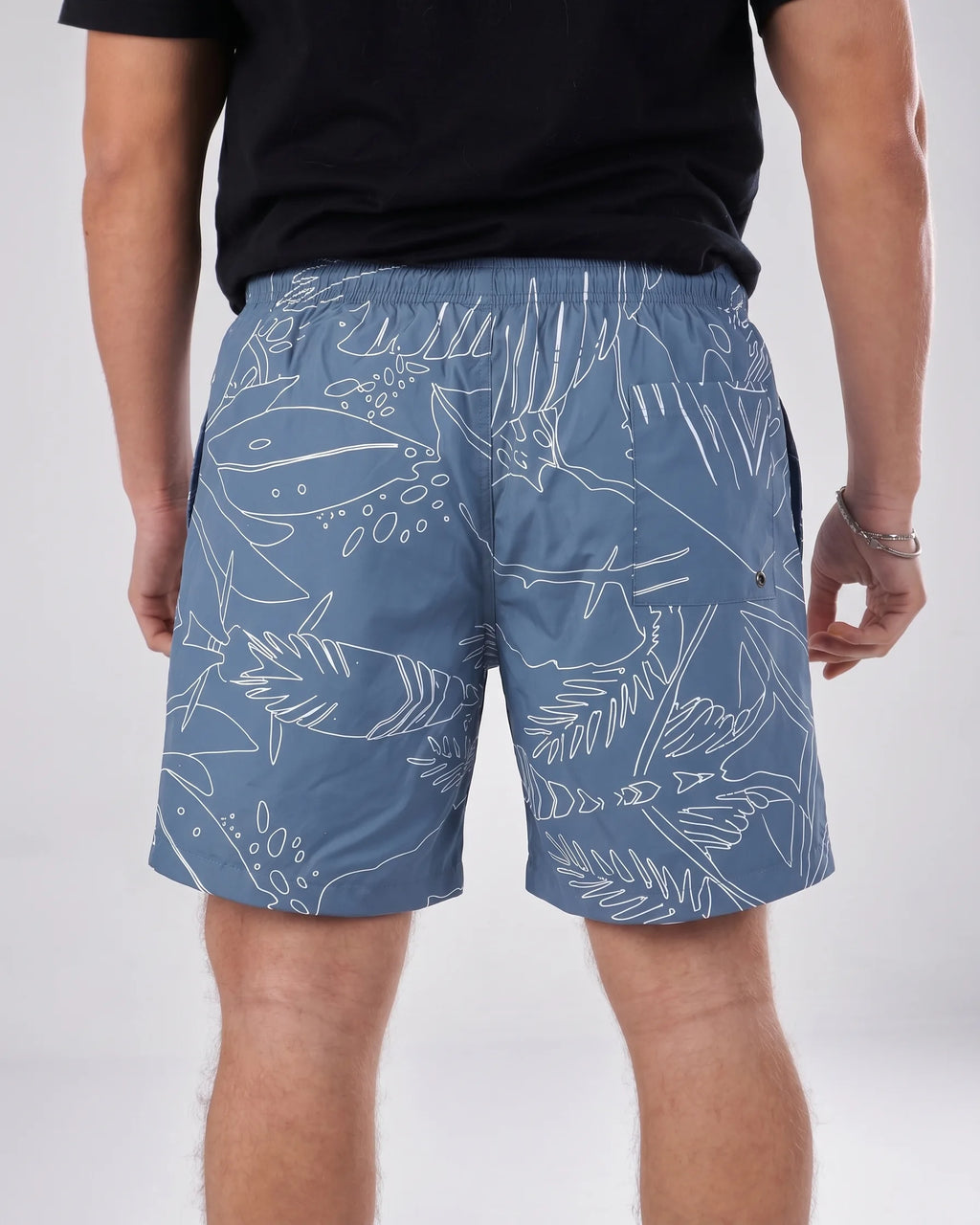 Swimshort – Blue Tropical Print