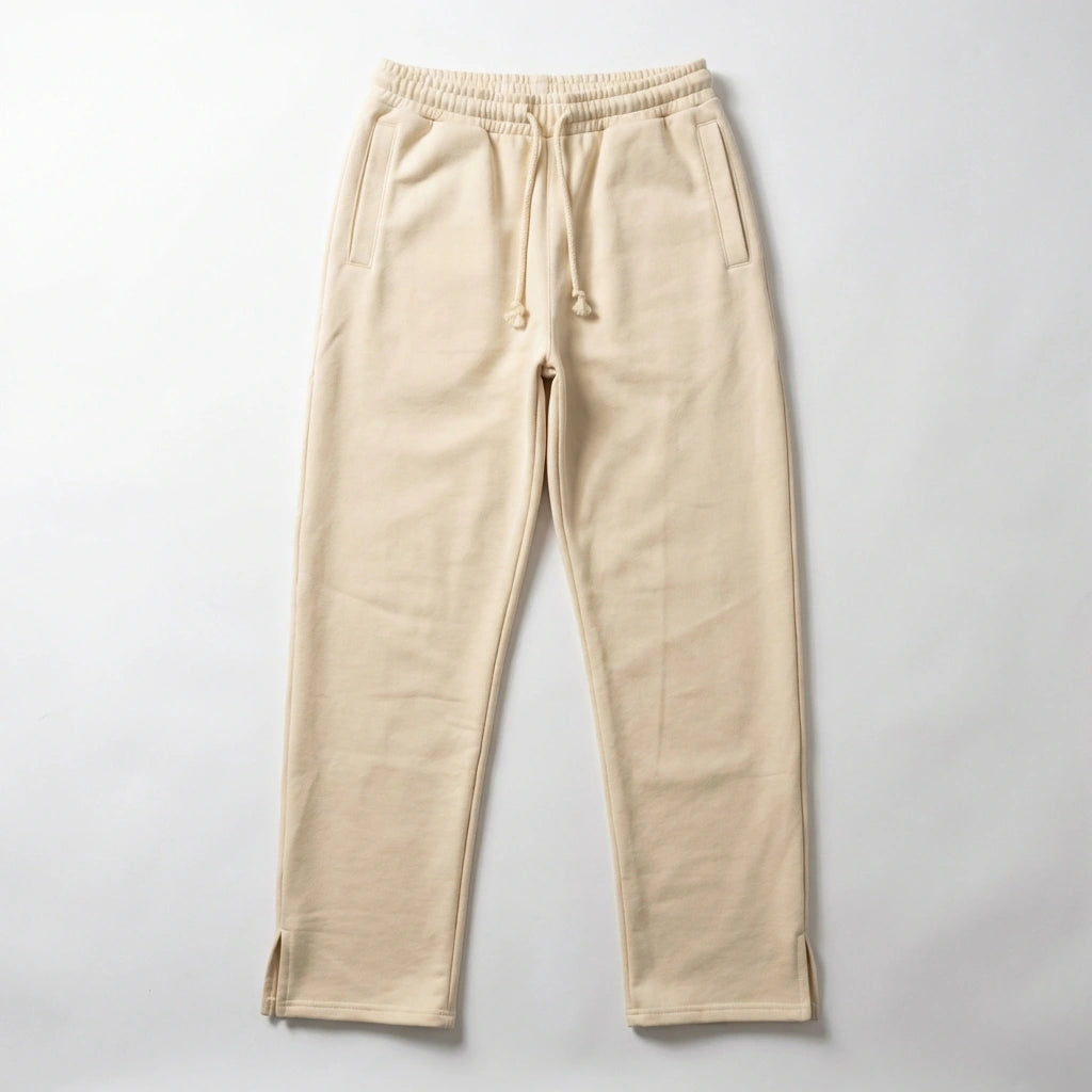 Wide Leg Sweatpants - Creamy