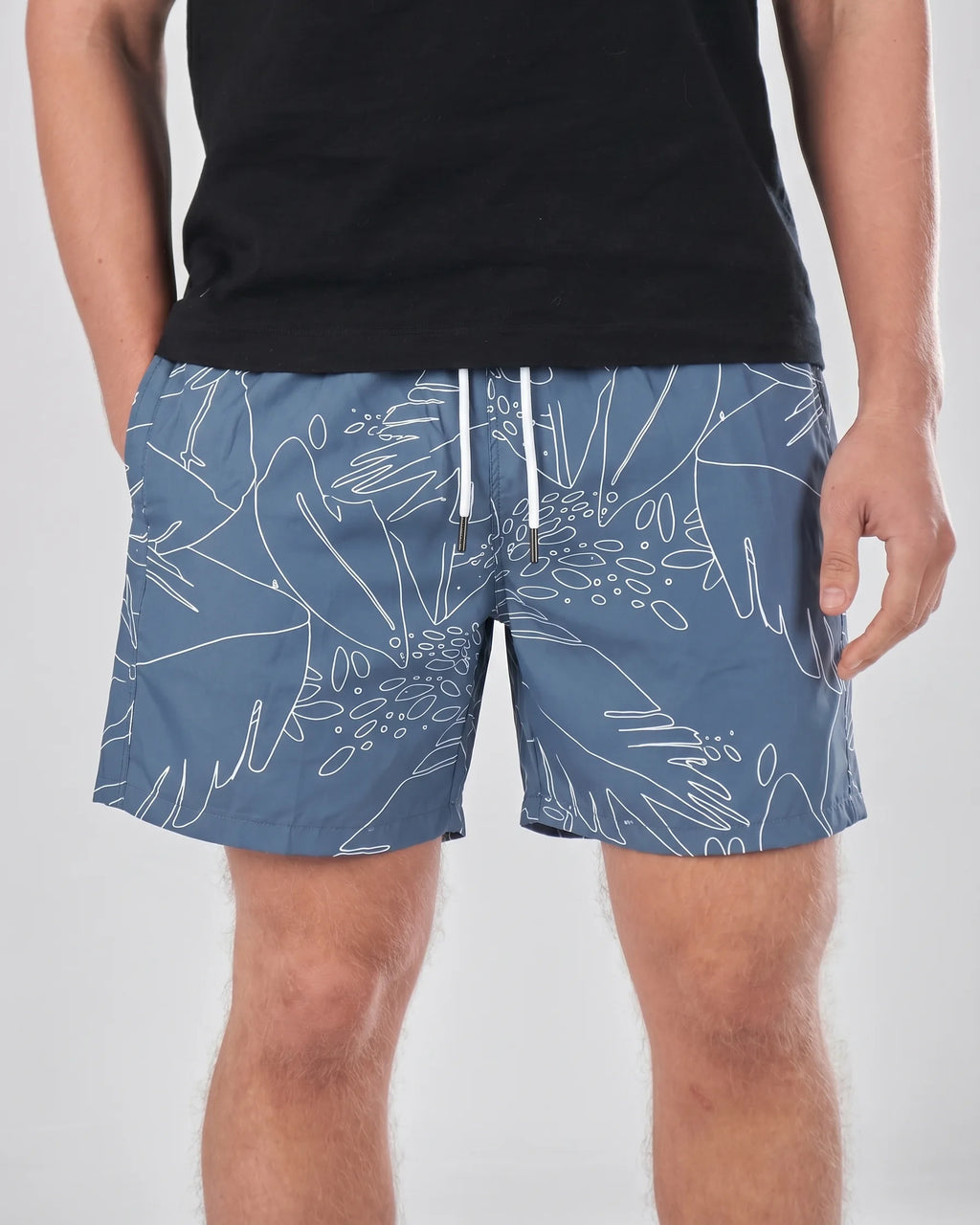 Swimshort – Blue Tropical Print